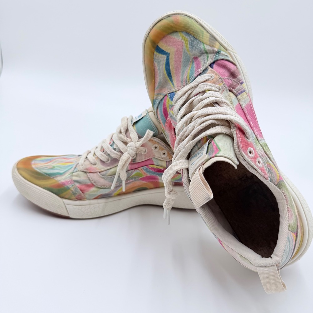 Vans UltraRange EXO Chris Johanson Multi Color Swirl Sneakers Womens 9.5 721356